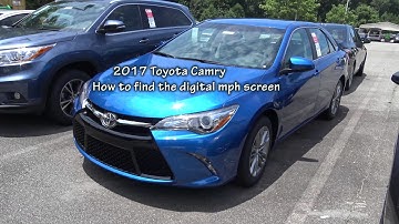 2017 Camry - How to Find Digital mph Screen