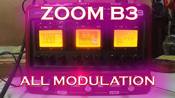 ZOOM B3 ALL MODULATION (PRE - POST AMP) FULL DEMO
