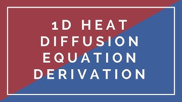 Deriving the 1D heat diffusion equation using control volume analysis