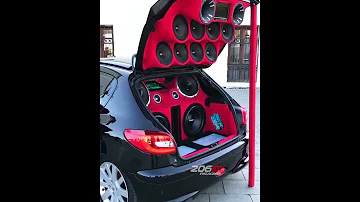 سیستم صوتی خفن در ترکیه Peugeot 206 RC Turkey 