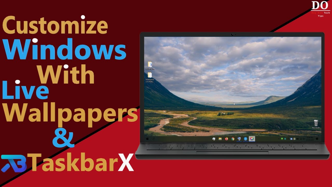 Customize Windows With Live Wallpaper And Tasbarx For Free Youtube