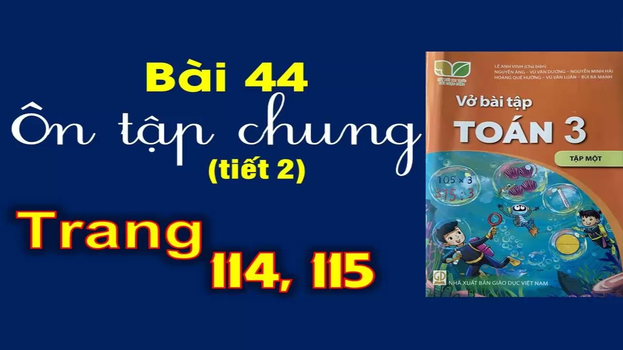 Vở Toán 3 sách Kết nối Tri Thức Với Cuộc Sống | Bài 44... - youtube