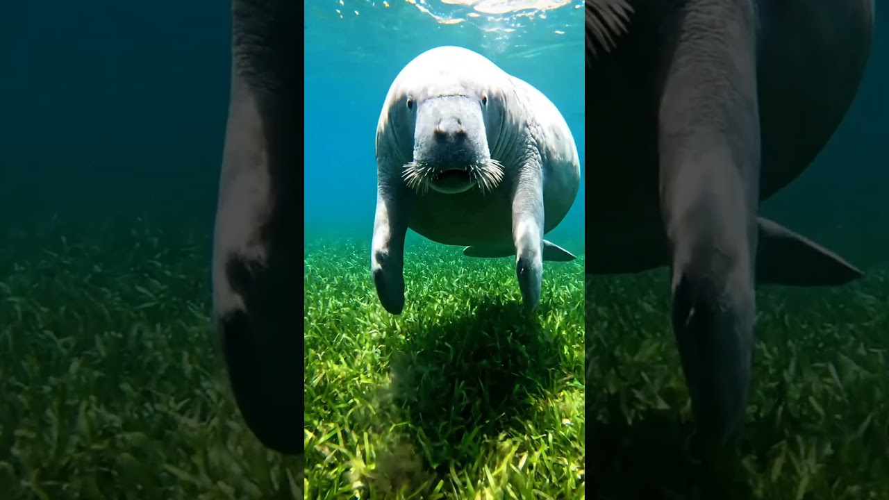 Gentle Giant of the Lagoon | Real Life Manatee in Silent Nature  