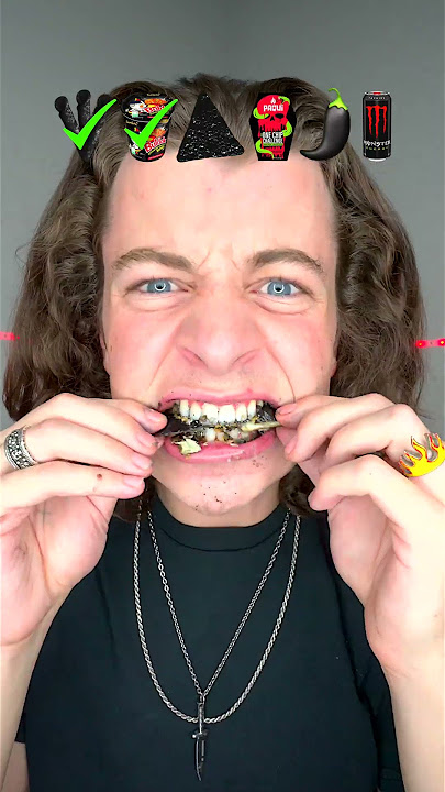 Spicy Black Food ASMR!? 🥵