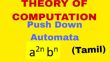 Push Down Automata Problem 2 (a^2n b^n) - TOC in Tamil