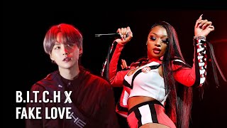 BTS (방탄소년단) & MEG THEE STALLION - 'B.I.T.C.H' X 'FAKE LOVE' MASHUP by SUHMRE