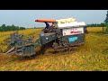 Máy cắt lúa Kubota DC105X cắt đồng Tháp Mười khai trương đồng mới đầu năm 2025 #kubotagaming