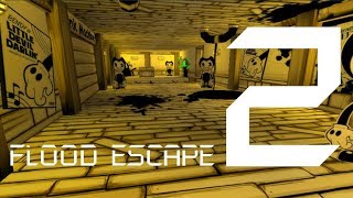 Roblox Flood Escape 2 (Test Map) - Bendy And The Ink Machine (Insane)(Multiplayer)