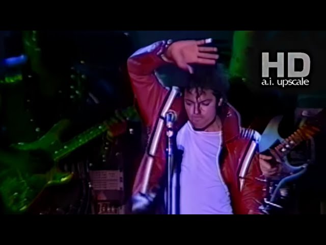 (HD A.I. Upscale) Michael Jackson - Thriller | Live in Yokohama, 1987 class=