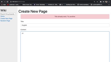 Edx cs50W Project1 (wiki) by Prakash Tiwari