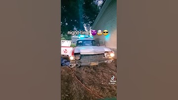 ECTO-1 Lights, Daylight VS Night                        #ecto #automobile #ghostbusters #classiccar