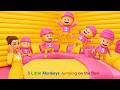 [ 1MINUTE LOOP ]5 Little Monkeys Jumping on the Bed 🎶 | Sound Variations, Fun Music Remix #part7