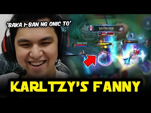 KarlTzy Thinks Onic PH might Ban his Fanny if they See this Fanny Gameplay on His Stream!