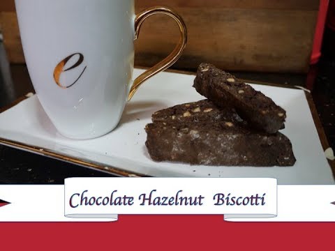 Chocolate hazelnut biscotti