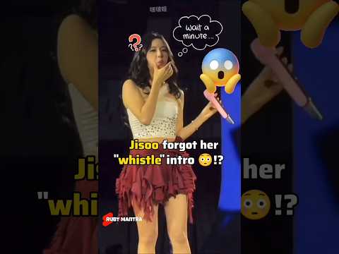Jisoo S Whistle Moment Went Wrong Blackpink Jisoo Whistle Shorts Fyp Deadline Jump Kpop 