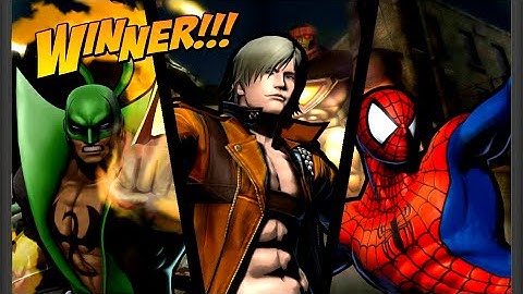 Spider-Man, Dante, Iron Fist Arcade [UMvC3]