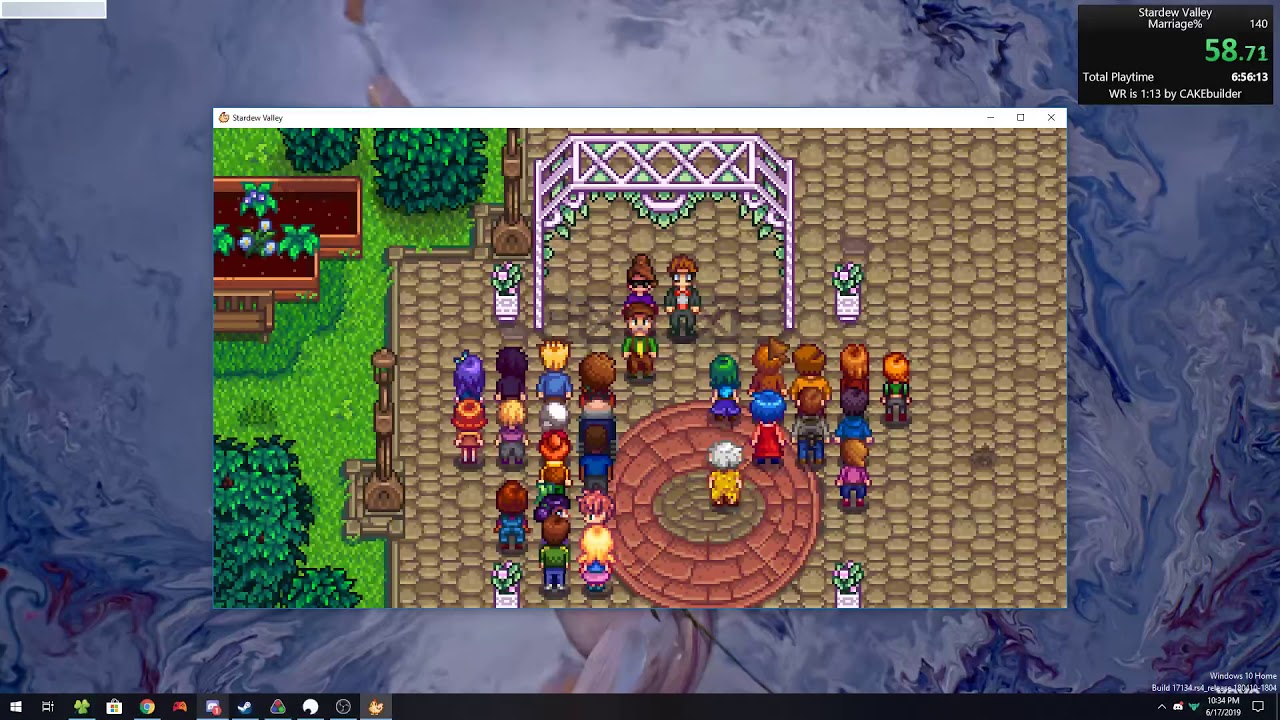 Marriage in 01:50:42 by 2 players - Stardew Valley - Speedrun