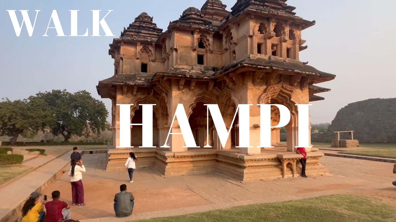 HAMPI Walking Tour| Zenana Enclosure, Hampi |Lotus Mahal| Elephant Stables|Underground Shiva Temple,