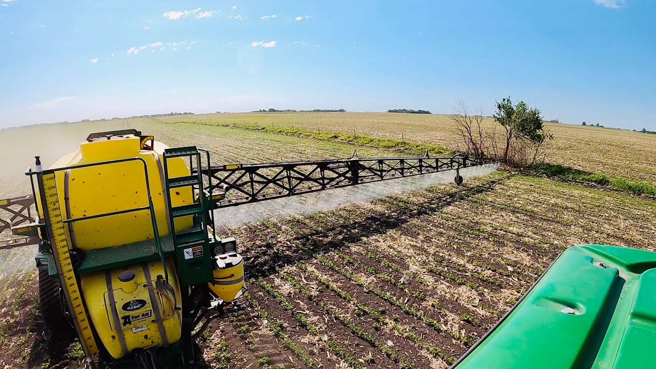 Spraying Into A Hail Storm