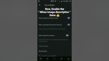 How to enable Display Images & Video.. With 🌆 image descriptions in Discord Mobile #roduz #discord