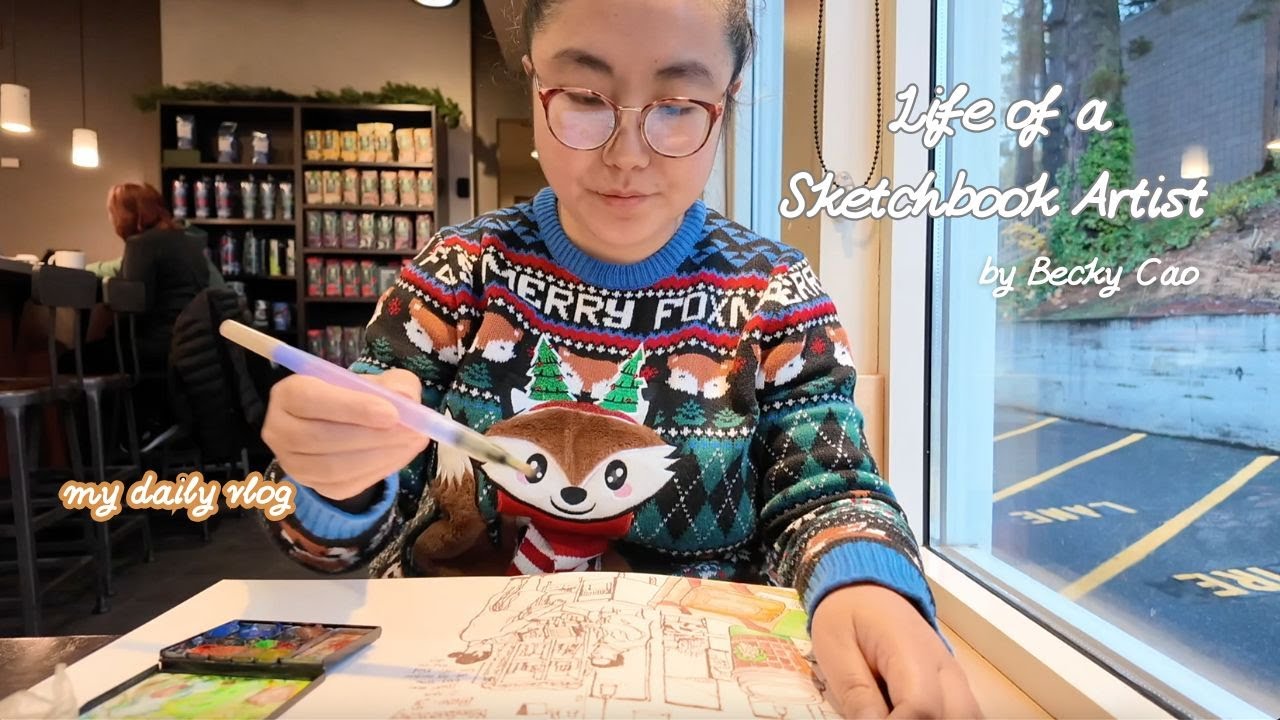 Creating in My Sketchbook Through the Busiest Time of the Year - YouTube