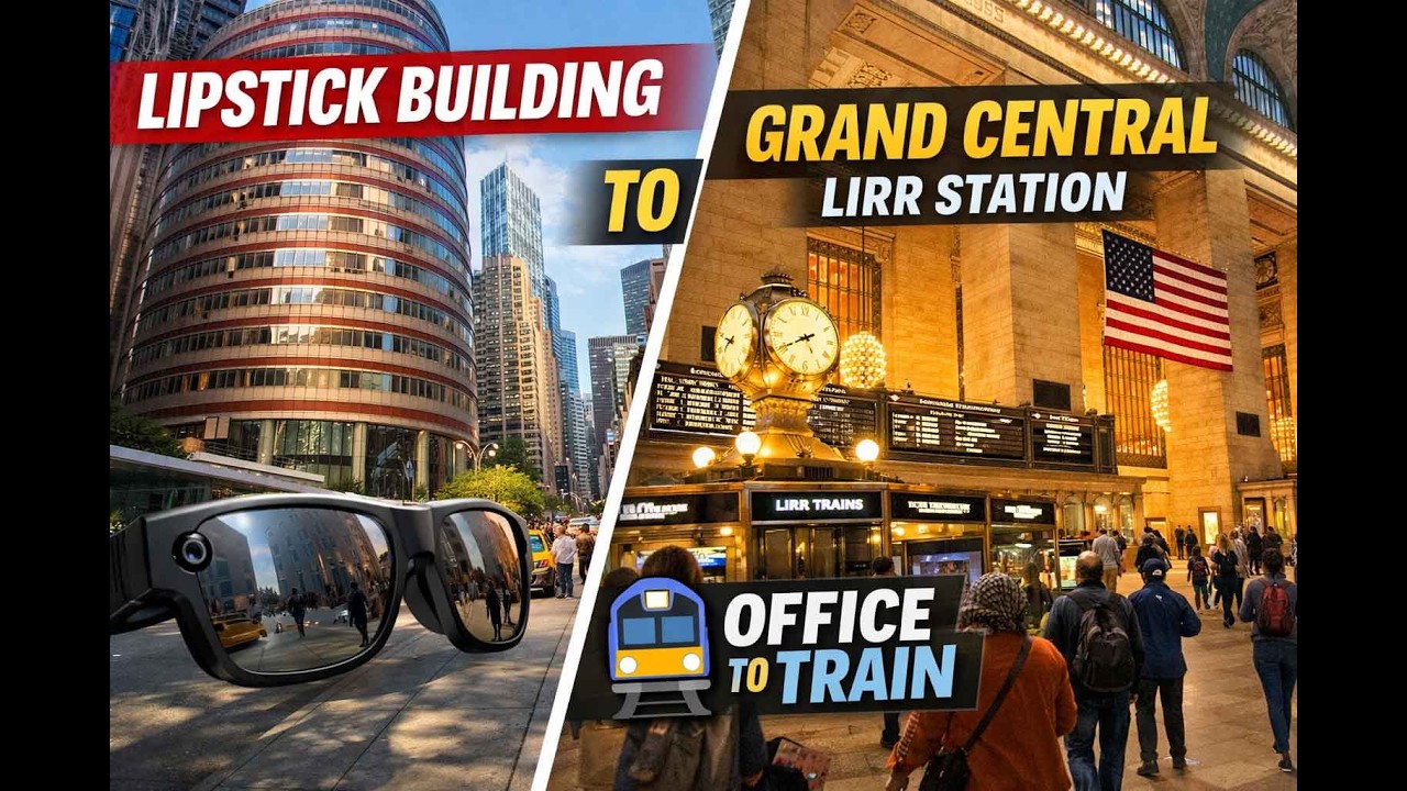 META AI Smart Glasses 👓NYC Test: Lipstick💄Building to Grand Central Station🚉 | JKMCraveTV