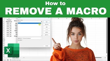 How to Quickly REMOVE or DELETE a MACRO in Excel