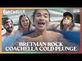 Bretman Rock cold plunges with Coachella campers