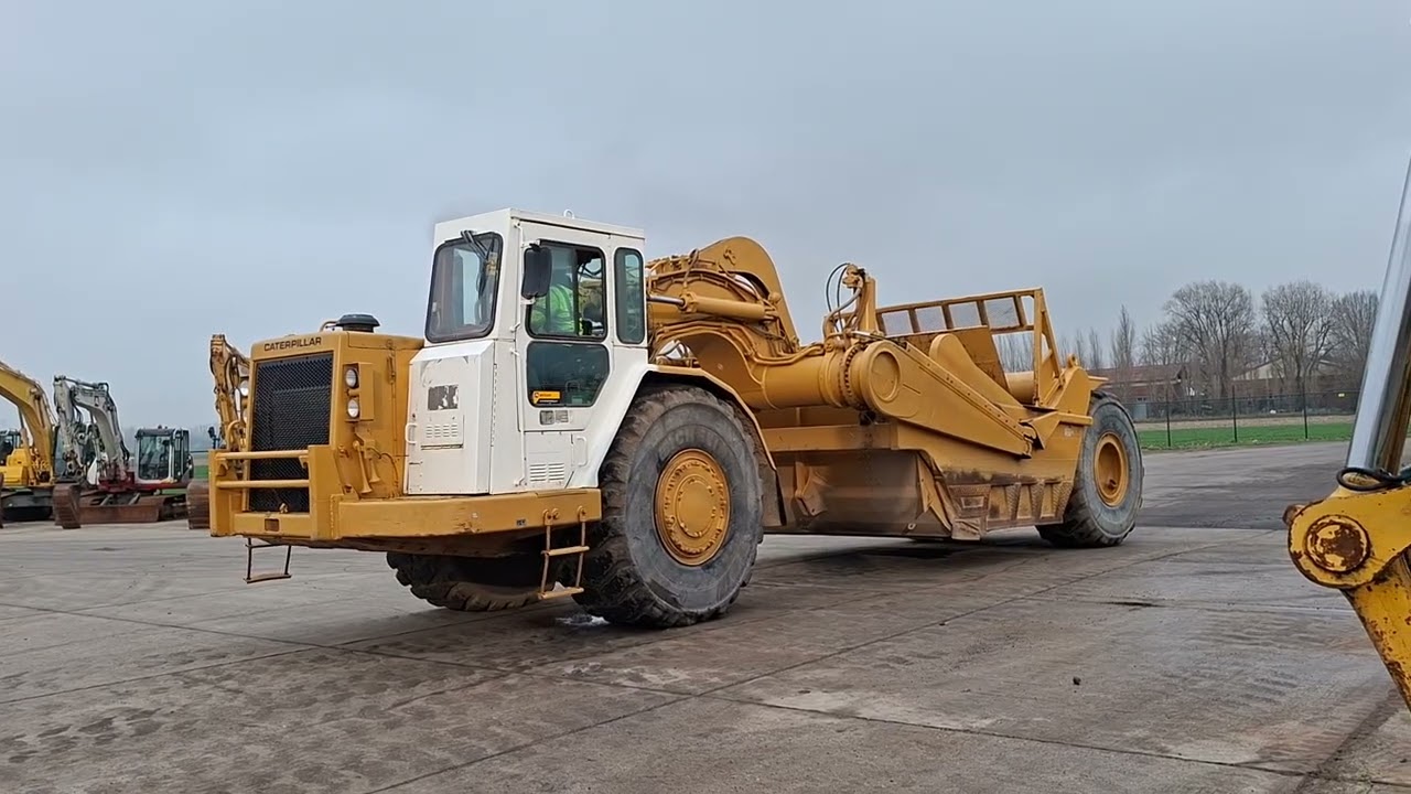 ATR-2145 1990 CAT 631E Scraper (3 units available) - YouTube