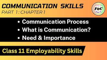 Introduction : Communication Skills Part 1 Unit 1 - Employability Skills Class 11 #cbse #exam
