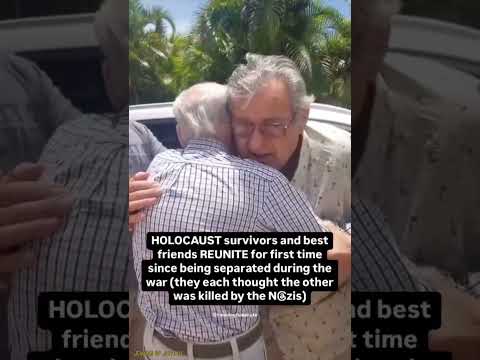 Reunion between 2 Holocaust Survivors after Surviving the Nazi’s #holocaust #emotional