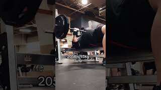 Bench press 205lbs to failure #臥推 #benchpress ch press