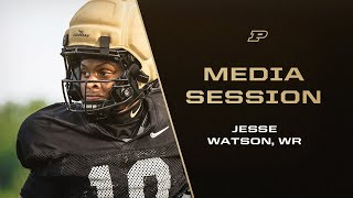 Jesse Watson Media Session | Purdue Football