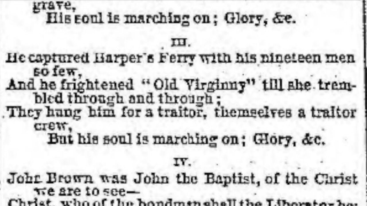 John Brown's Body  Dec 16, 1861   Performed by Jim Knable