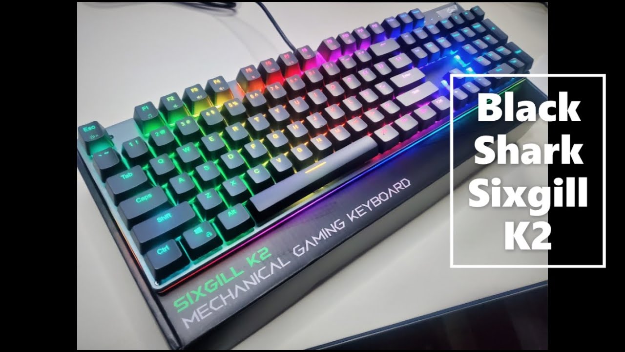 Clavier mécanique filaire Black Shark Sixgill K2 - RGB, Switch