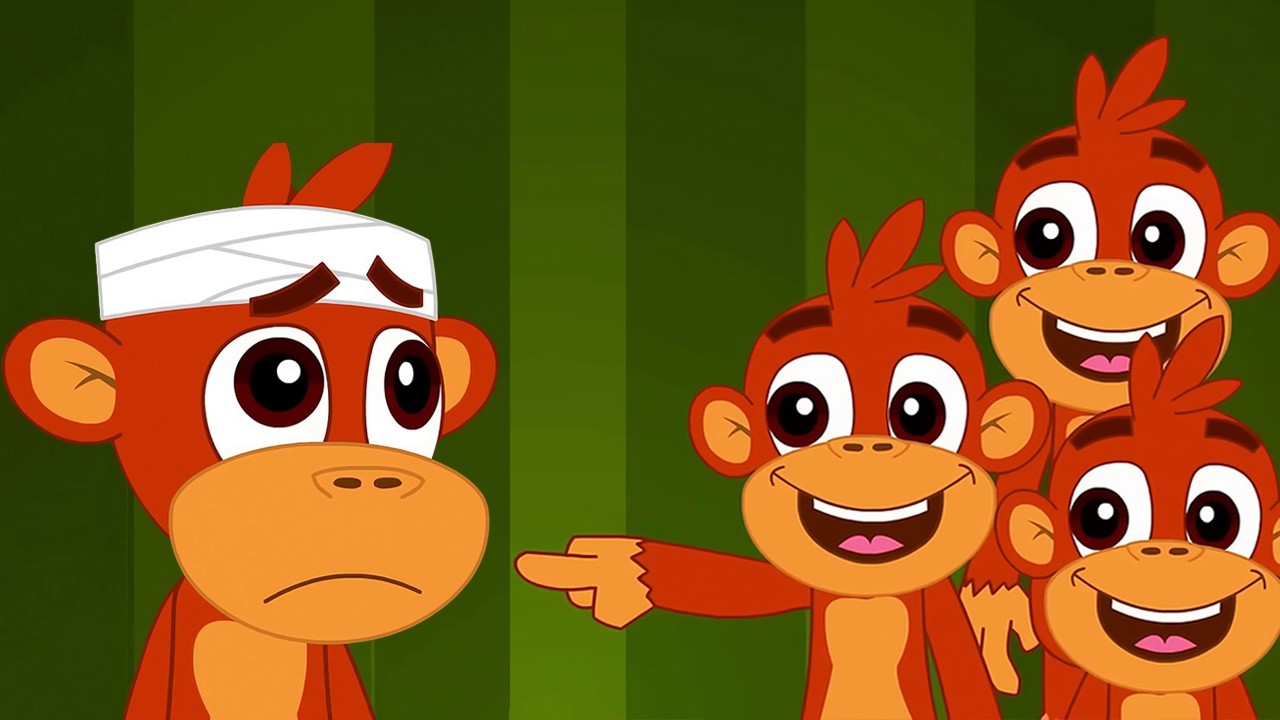 Five Little Monkeys Jumping on the Bed 🎵 2 Minute Repeat Loop | Fun Toddler Nursery Rhymes Remix