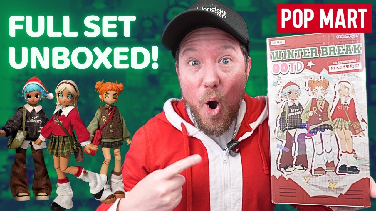 Эти фигурки Peach Riot Winter Break от POP MART просто ПОТРЯСАЮЩИЕ!