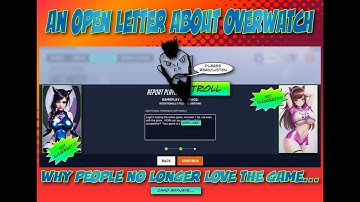 An Open Letter About Overwatch And It