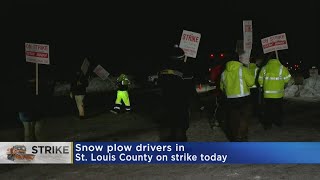 Snow Plow Drivers Go On Strike Amid Winter Weather Advisory In Northeastern Minnesota