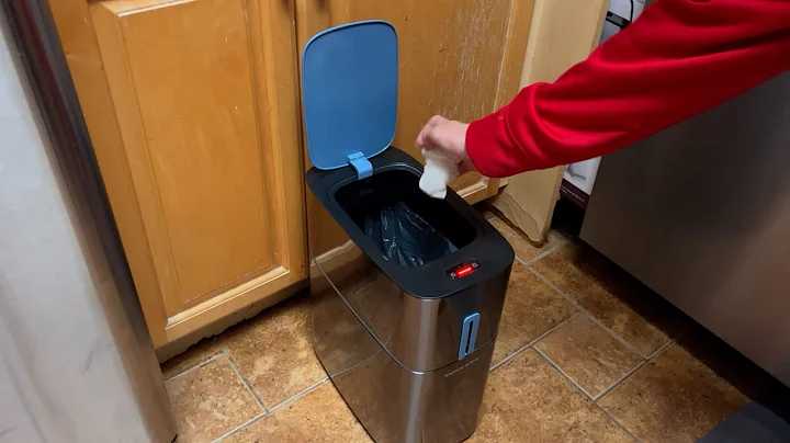 Motion Sensor Trash Can Review - touchless trash can for bathroom