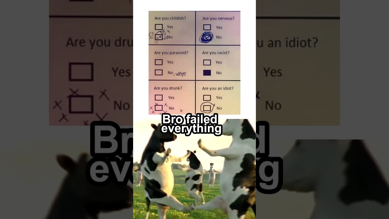 Bro Failed Every Question 