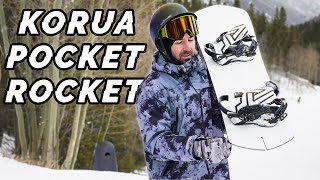 Korua Pocket Rocket Snowboard Review | 129cm Experimental Shape screenshot 5