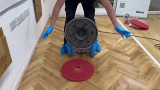 How to Apply Bona Craft Oil to a Parquet Floor Using Bona Flexi Sand | Ultimate Floor Care Tutorial