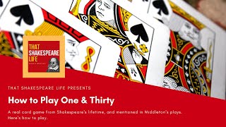 How to Play One and Thirty, Elizabethan Card Game screenshot 4
