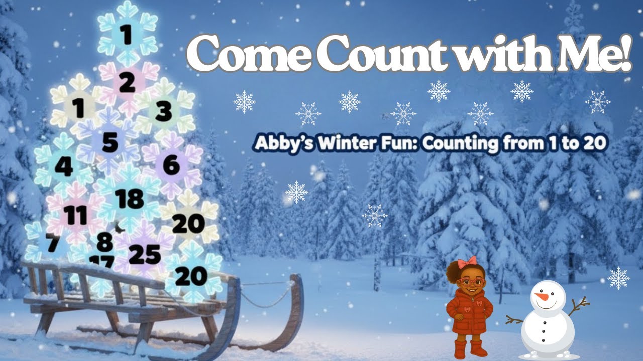 Abby's Winter Fun: Counting from 1 to 20 - YouTube