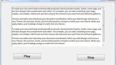 How to Convert Text To Speech and Stop The Speech in Visual Basic.Net