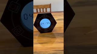 Hexagon Rotating Productivity Clock, Pomodoro Timer with 5,15, 30, 45, 60 Minute Presets