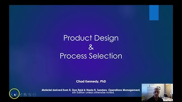 Product Design and Process Selection