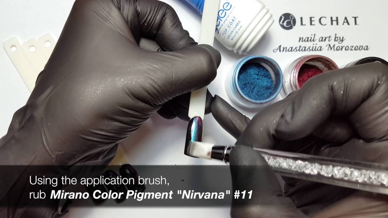 LeChat Mirano Chrome Nails - Lines