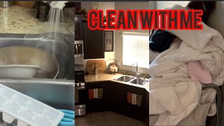 Vlogtober Day 21 | Clean With Me , Kitchen Cleaning & Laundry Motivation